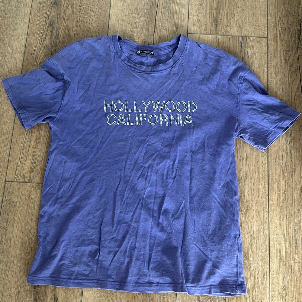 Zara Hollywood California tee size small